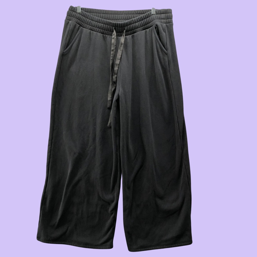 Torrid Black Super Soft Plush Drawstring Wide Leg Lounge Pants Sleepwear 2X